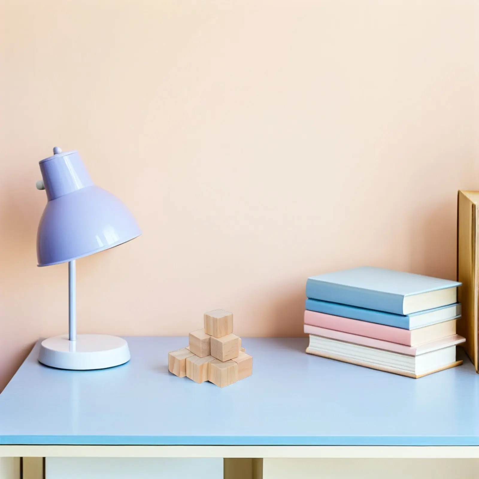 240 Pezzi Blocchi di Legno per Bambini, Cubi Quadrati in Pino Naturale Non Trattato per Lavoretti Fai-da-Te, Pittura, Impilamento, Educazione in Classe