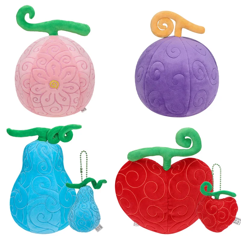 Creative One Piece Plush Toy Evil Fruit Op-Op Tremor-Tremor Gum-Gum Flower-Flower Fruit Peluche Soft Plush Toys Christmas Gift