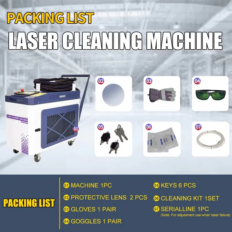 3 In 1 Laser Welding Machines Fiber Laser Cleaning Machine Laser Rust Removal Machine For Cleaning Rusty Metal
