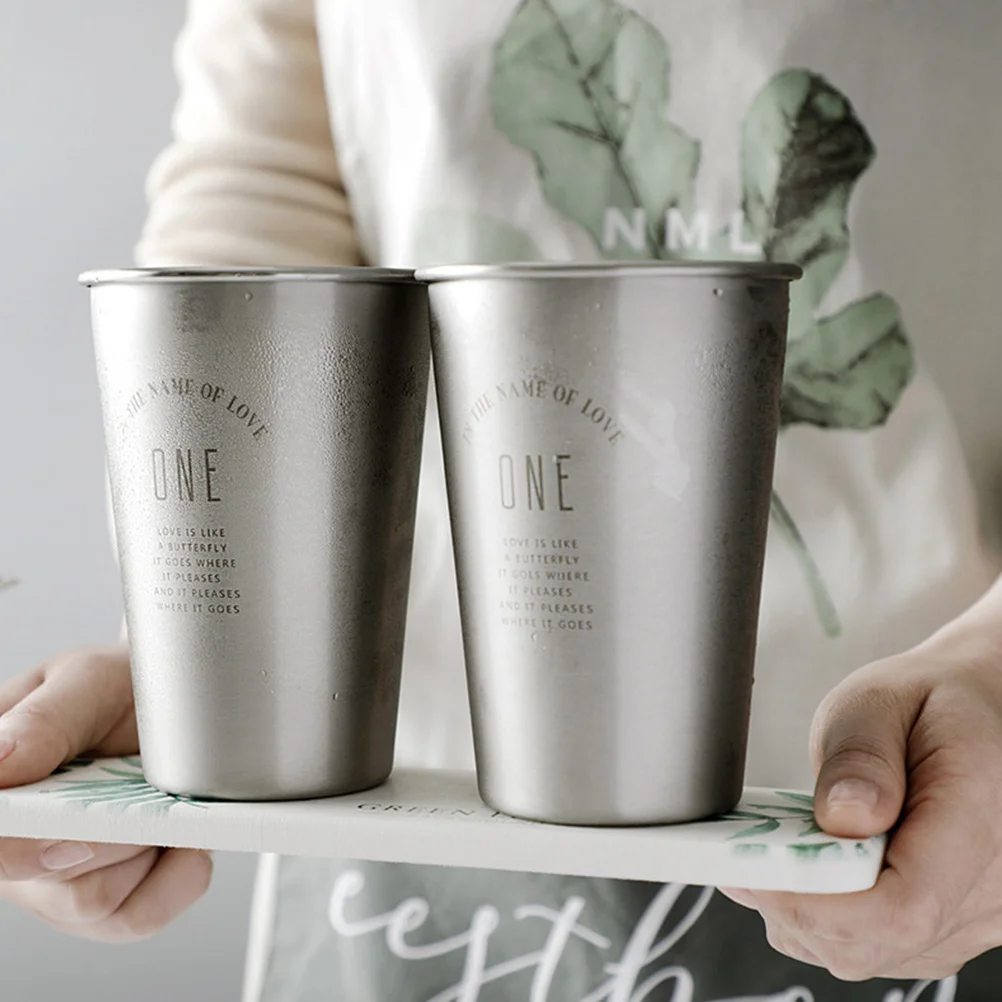 

1Pcs Stainless Steel Drinking Cup Stackable Odorless Strong Juice Glass for Home Kitchen Bar Coffee Water Beer Mixed Drinks