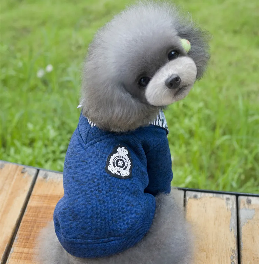 Gentleman Dog Sweater For Small Dog Clothes Winter Warm Chihuahua Clothes Coat Pet Puppy Shirt Sweater Outfit  Dog Clothing 28S2