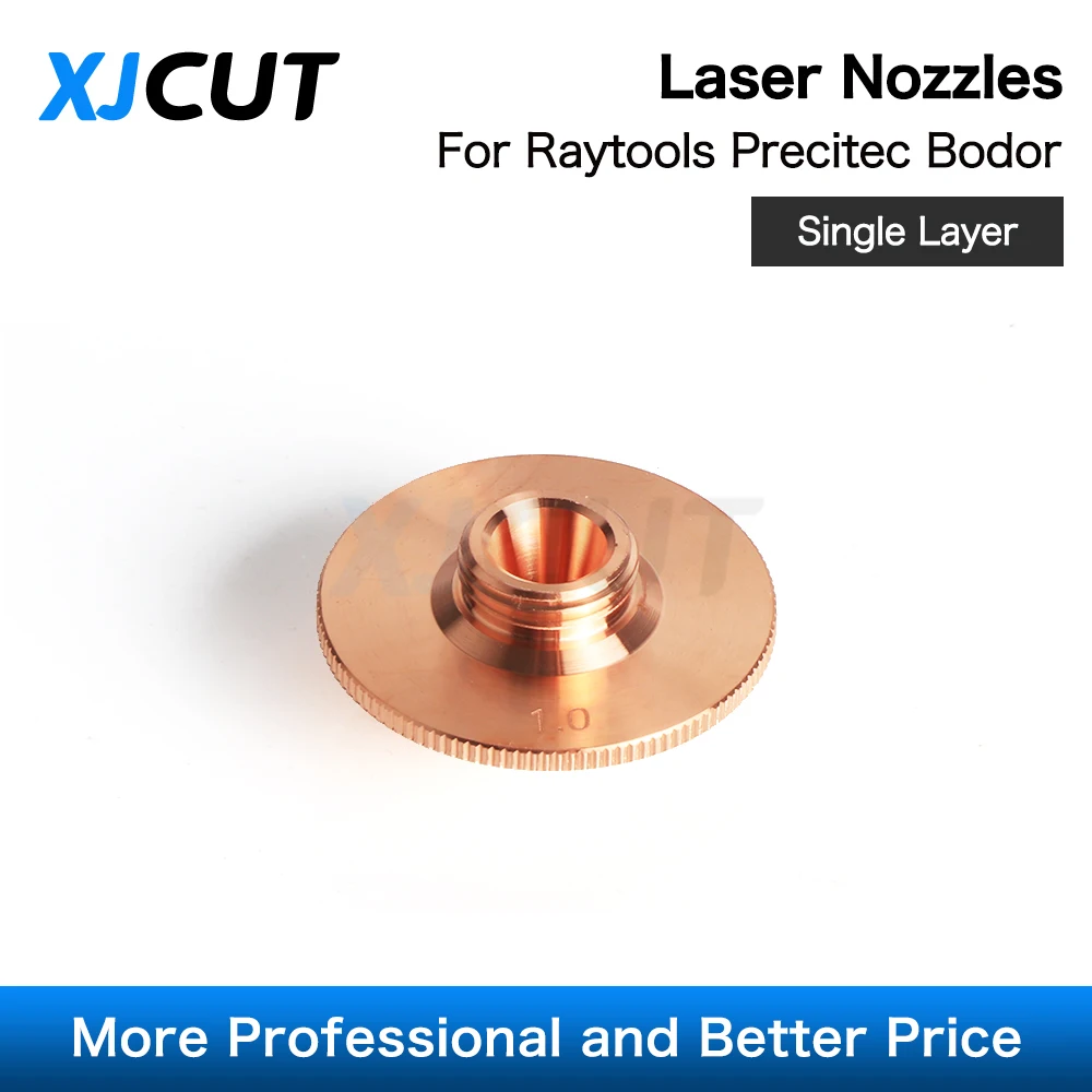 XJCUT Laser Nozzle D28/D32mm Single/Double layer nozzle Caliber 0.8-5.0mm For Raytools WSX Bodor Precitec Co2 Laser Cutting Head