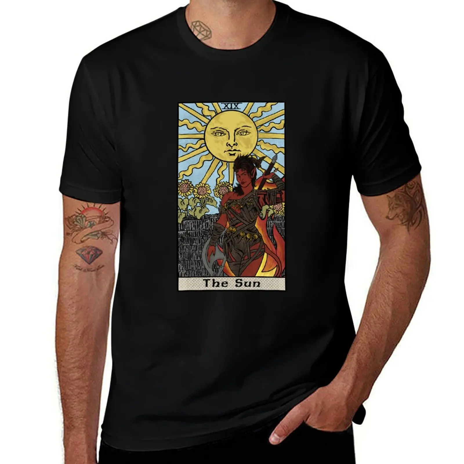 

The Sun T-Shirt t shirt men 100% cotton luxury brand t shirts designer man t shirt heavy cotton T-shirt