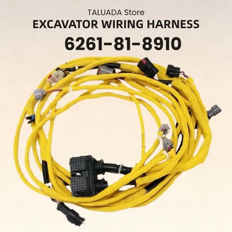 Wiring Harness 6261-81-8910 For Excavator SAA6D140E-5BR-W Diesel Engine Cable Assemnly 6261818910 Wiring Loom 1 Year Warranty