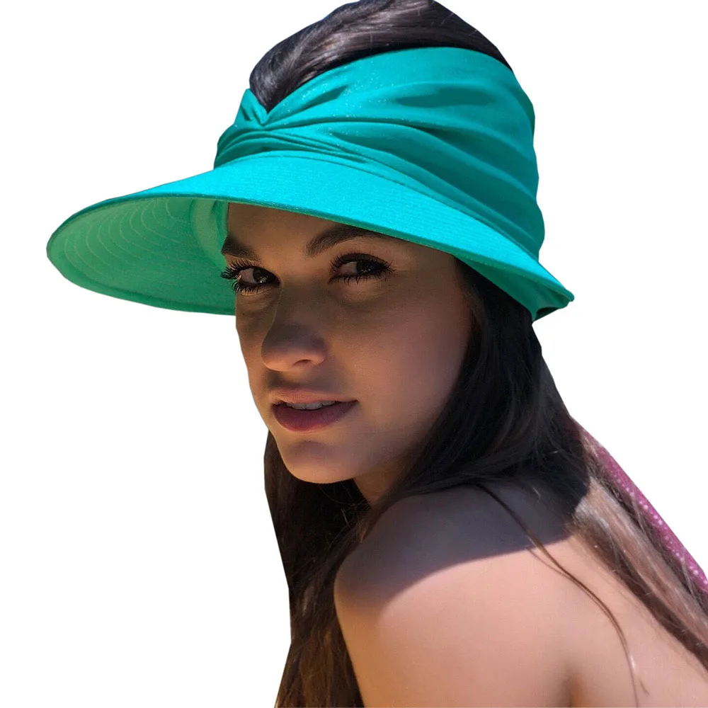 2022 New Summer Beach Hat Big Visor Sun Hats For Women Outdoor UV Protection Top Empty Sport Baseball Cap