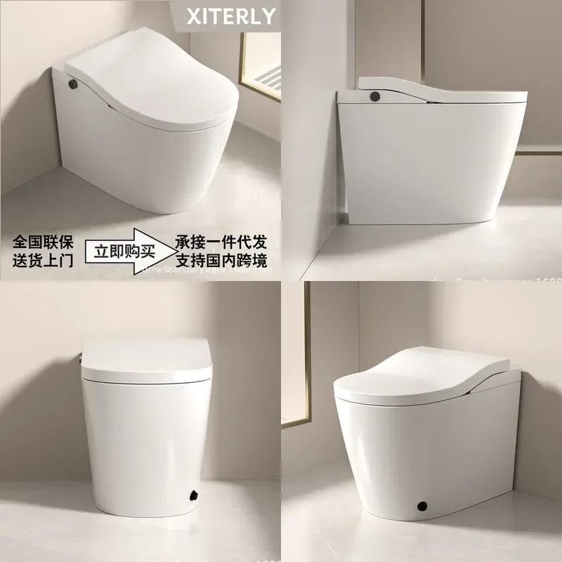 For 58cm Household Toilet Non Electric Water Siphon Flush System No Plug In Required Compact Design For Small Apartment