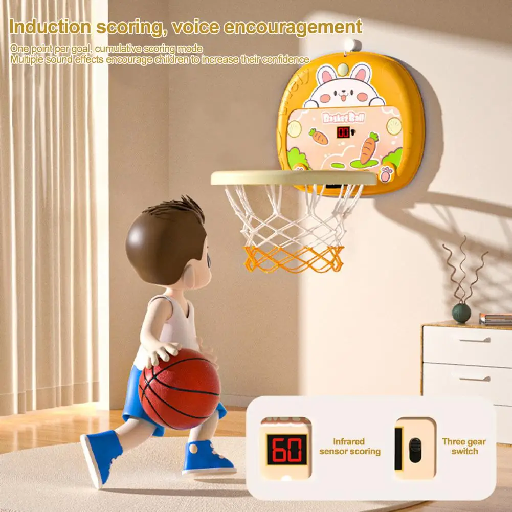 Kid Basketball Toy Indoor Basketball Hoop Toys Fun Sound Effects for Toddlers Gifts for Boys Kids Children Basketball Stand