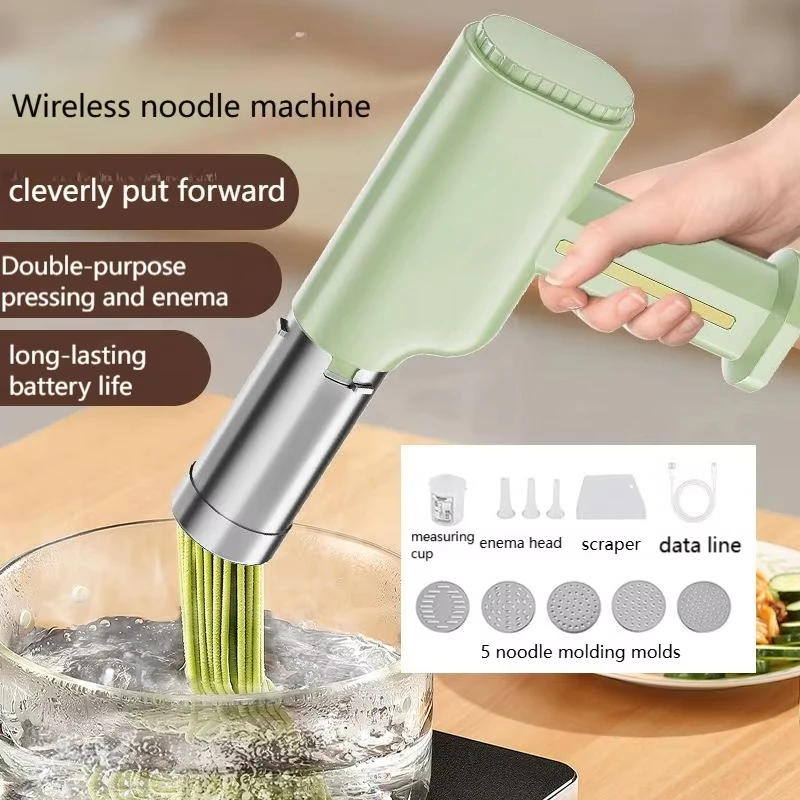 

Ручная электрическая машина для изготовления макаронных изделий, беспроводная машина для изготовления макаронных изделий, портативная машина для изготовления лапши, автоматическая насадка для изготовления спагетти, рамэн, колбас