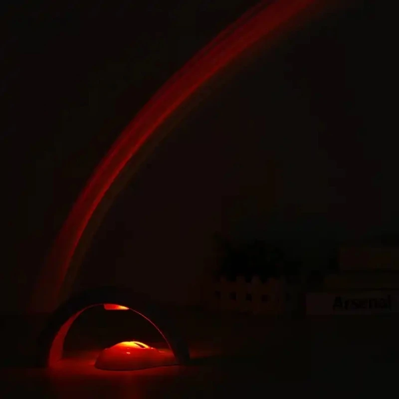 Amazing Rainbow Projector Night Light Romantic LED Night Light Couple Birthday Gift Second Generation Rainbow Projection Lamp