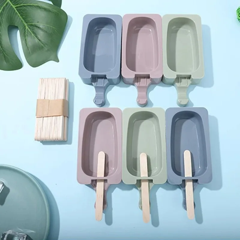 50/100Pcs 9.3cm Ice Cream Popsicle Sticks Wooden Sticks Ice Cream Spoon Hand Crafts Art Ice Cream Lolly Cake Tools DIY Home