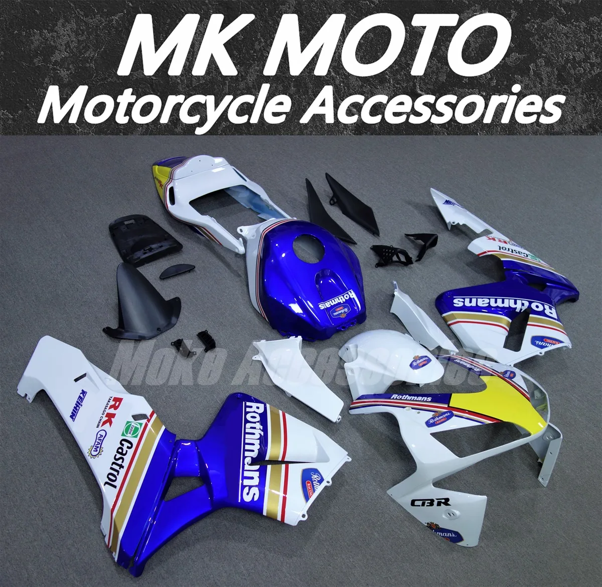 Motorcycle Fairings Kit Fit For Cbr600rr 2003-2004 Bodywork Set High Quality ABS Injection New Blue White