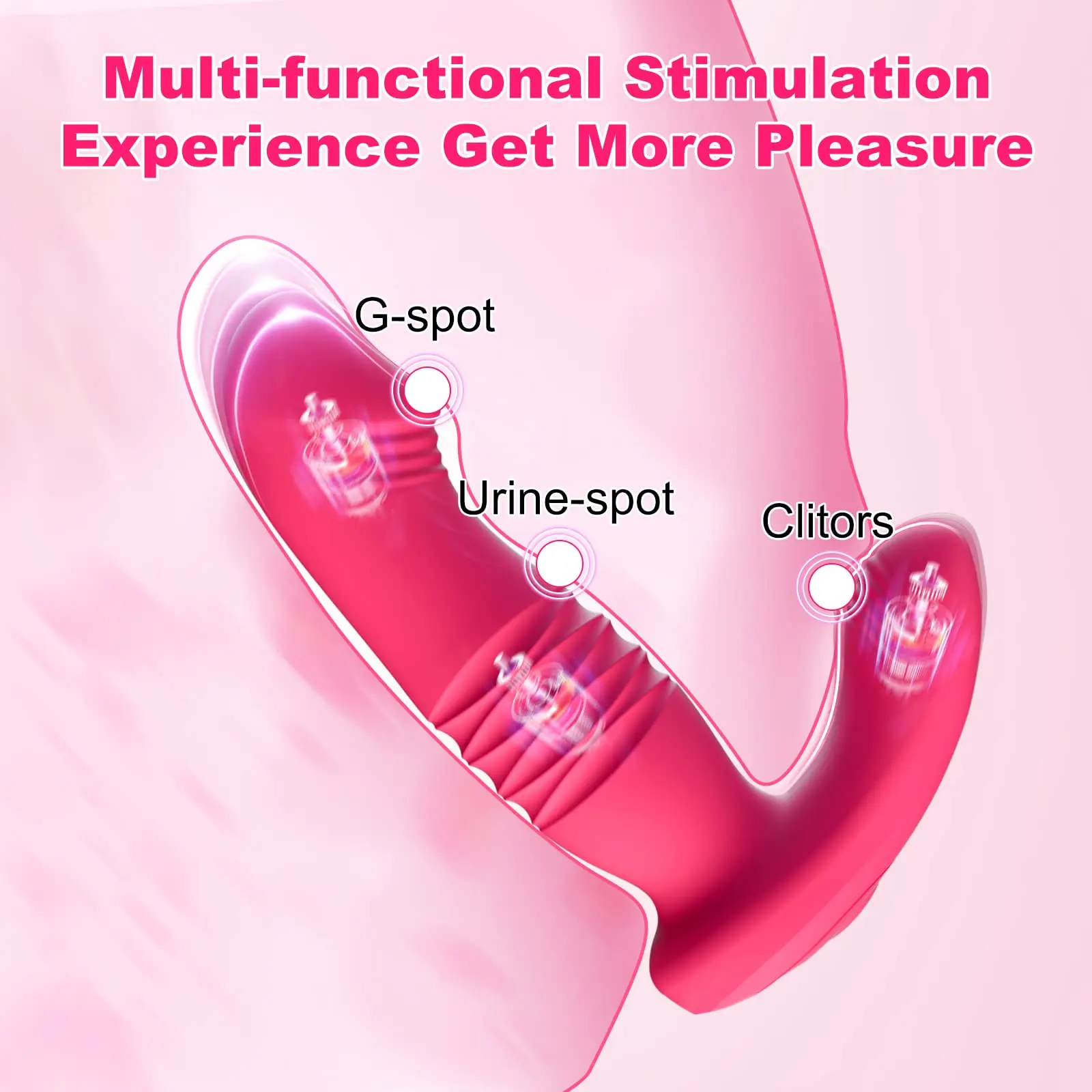 Draagbare Clitoral G-Point Stuwkracht Vibrator, App Afstandsbediening Clitoris Slipje Vibrator Met 9 Soorten Stuwkracht En Vibratie Mo