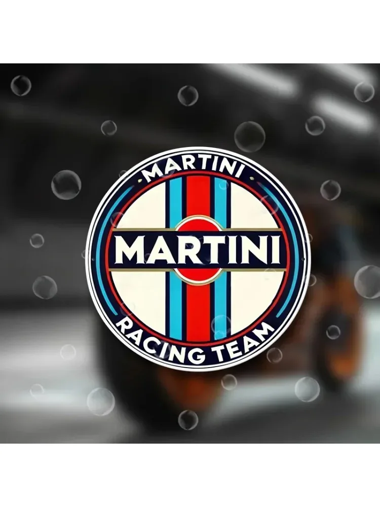 AliExpress NONE Matte Martini Racing Logo Stickers Blue Red Stripes Vinyl Decal For Motorcycle Helmet Car Bike DIY Decor