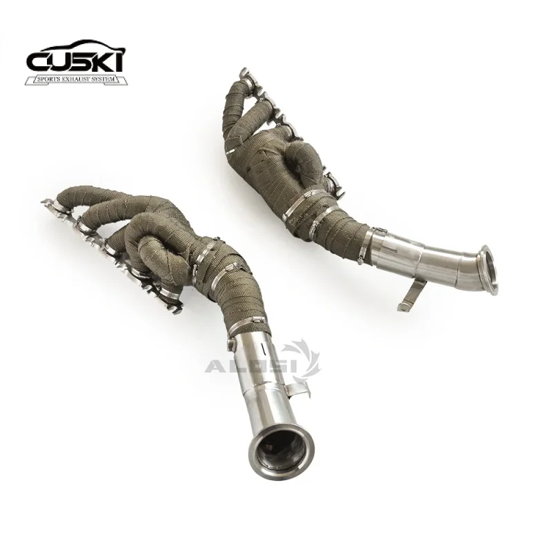 Exhaust Manifold Header Suitable for Lamborghini Huracan STO 5.2 2020-2025 Straight Through system Car Exhaust Power Upgrade