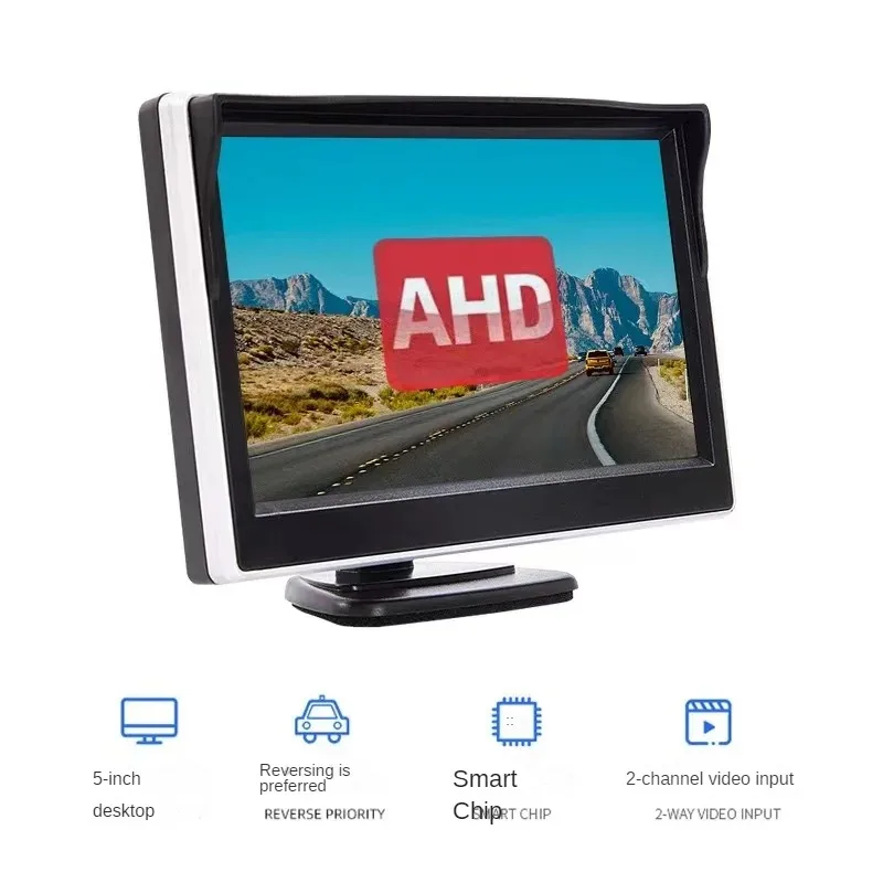 

AHD 1080P Car Monitor 5 inch Screen For Rear View Reverse Camera TFT LCD Display HD Digital Color