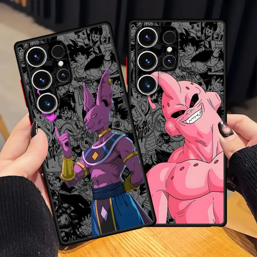 Dargon Ball Beerus Majin Buu Case for Samsung Galaxy S10 S25 Edge S20 S23 Ultra S21 S9 S22 Plus S24 FE Back Phone Cover view 5