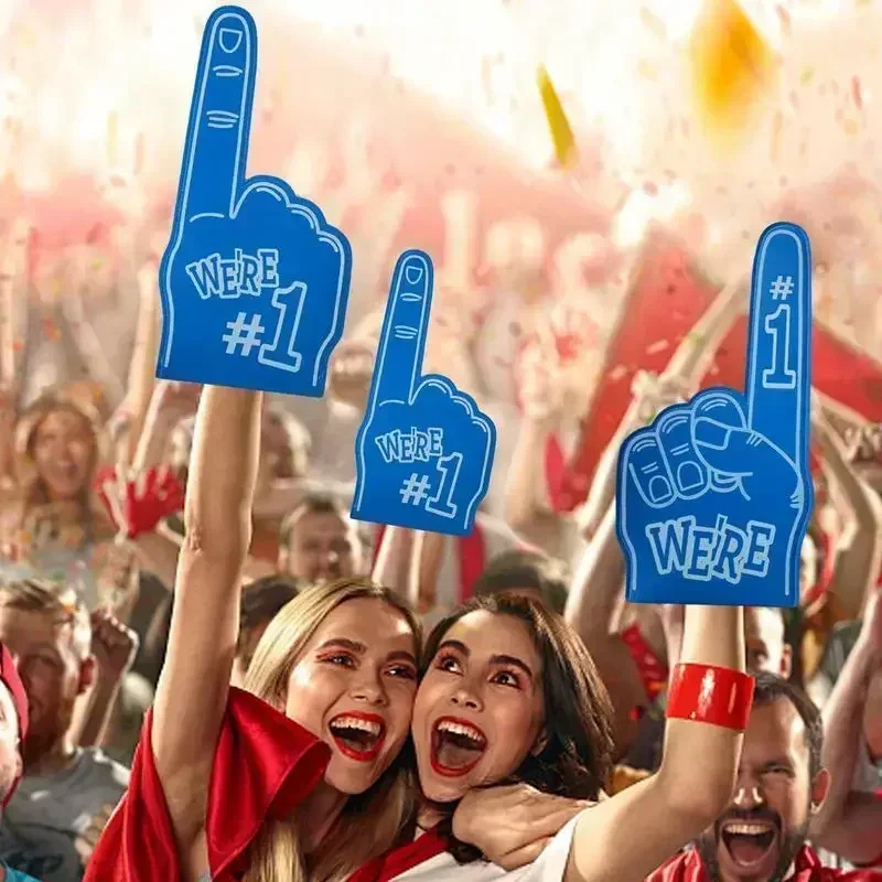 العالمي أصابع رغوية كبيرة التشجيع الدعائم اليد الرياضية الحدث الهتاف النخيل الدعائم الطرف رقم 1 إصبع مروحة رغوة #4