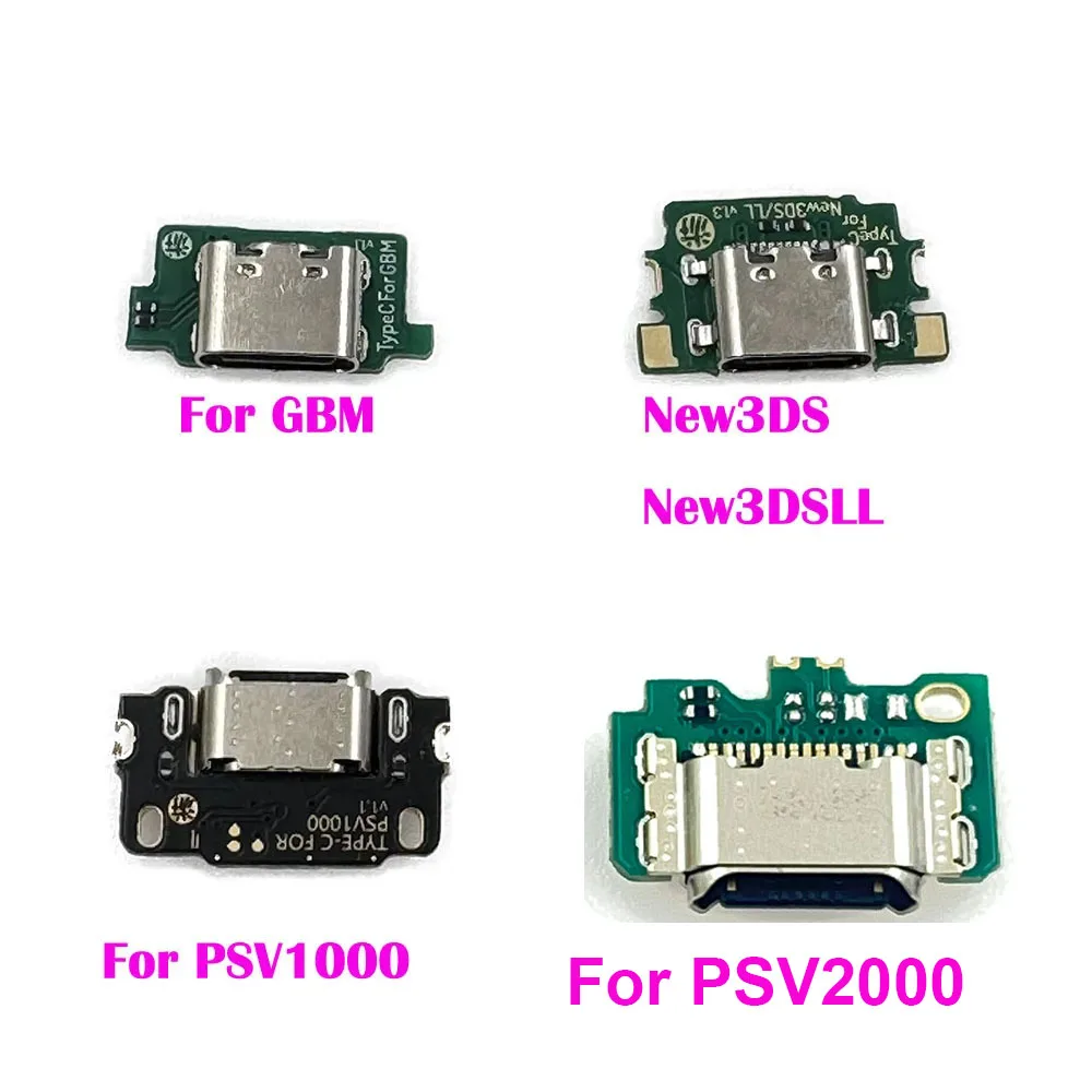 1set For Nintendo New 3DS XL & GBM  Charging Port Replacement Convert to USB-C Mod USB Type C Charging Socket For PSV1000 PSV200