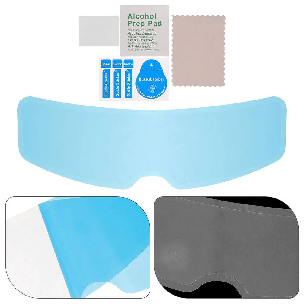 

Alipis 4Pcs Motorcycle Fog Film Visor Insert Easy Install Rainproof Visibility Enhancement