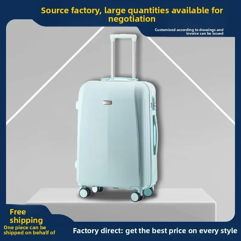 2025 new anti-drop suitcase 24 inches 20 small suitcase ABS universal wheel silent password boarding trolley case