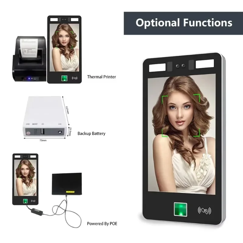 【Best-selling】Biometric Access Control Attendance Machine Waterproof IP65 Design with Video Walkie-Talkie and Remote Door Contro