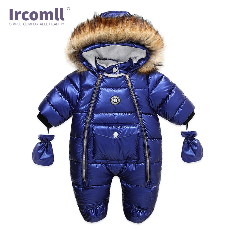 New Russia Winter Infant Baby Boy Girl Romper Thicken Baby Snowsuit  Windproof Warm Jumpsuit For Children Clothes Toddler Outfit