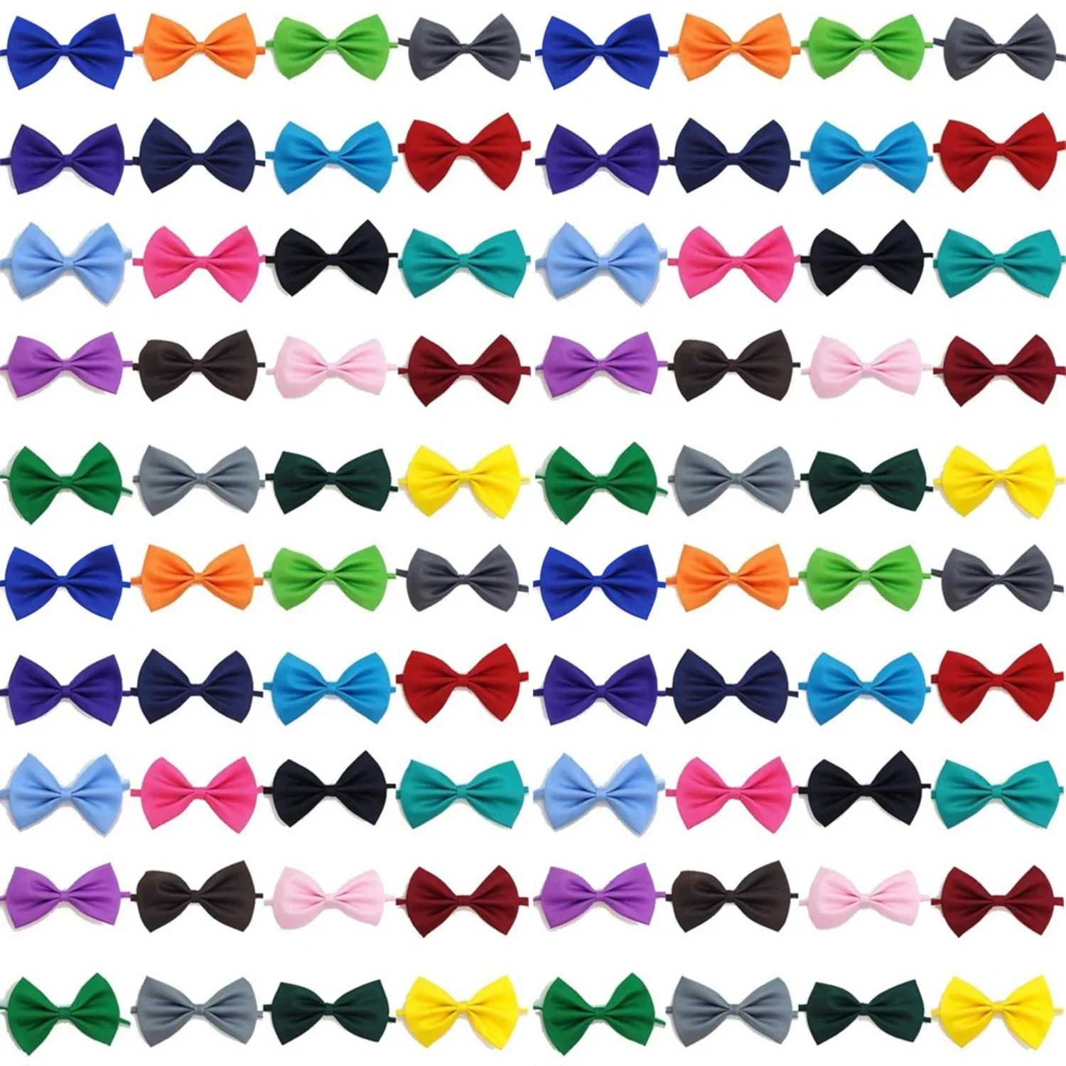 Wholesale Lot of 50/100Pcs Adjustable Cute Cat Dog Bow Ties - Pet Bowtie Accessories for Cats and Dogs - Puppy Bows Collar & Kit