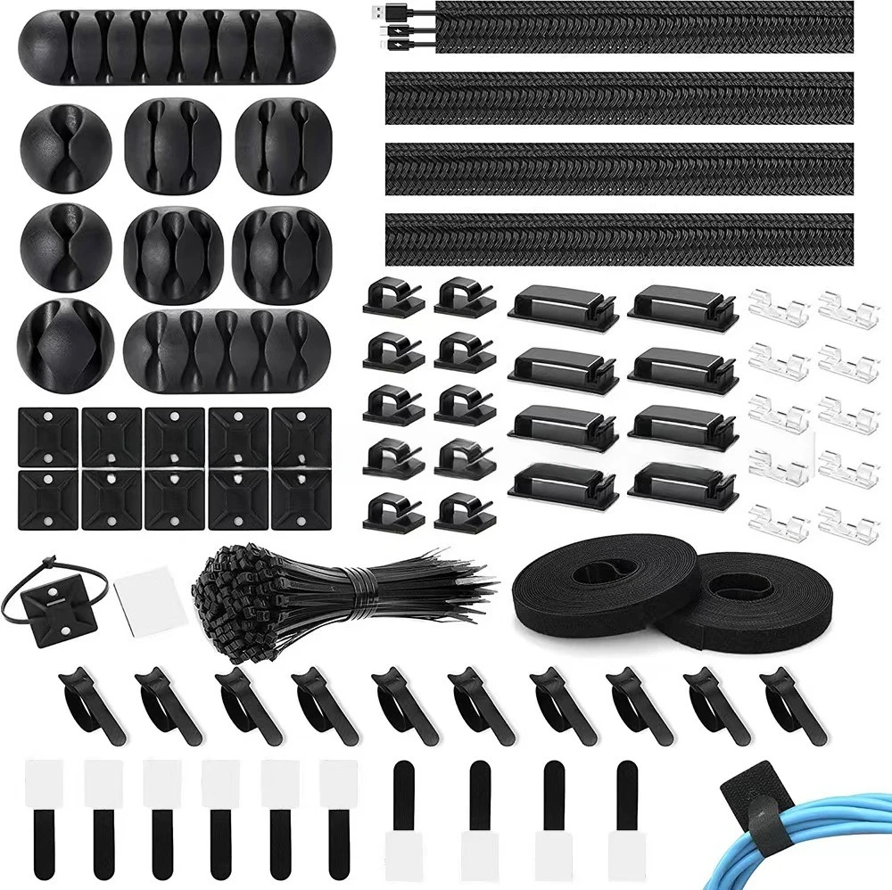 Cable Management Sleeve Nylon Cable Tie Desktop Computer