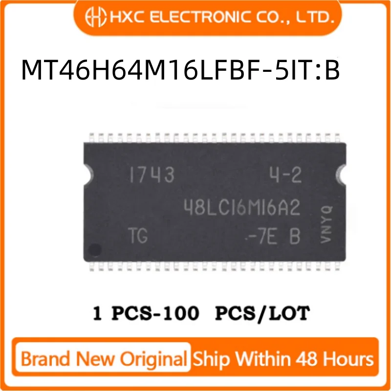 

5PCS/10PCS/50PCS/100PCS MT46H64M16LFBF-5IT:B D9LRG BGA-60 MT46H64M16LFBF New Original IC CHIP