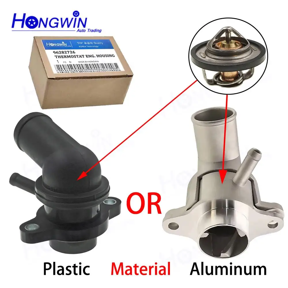 SET 96282726 96407677 96143939 Coolant Thermostat Housing For Chevrolet Aveo Aveo5 Daewoo Lanos Pontiac Wave Wave5 PONTIAC G3