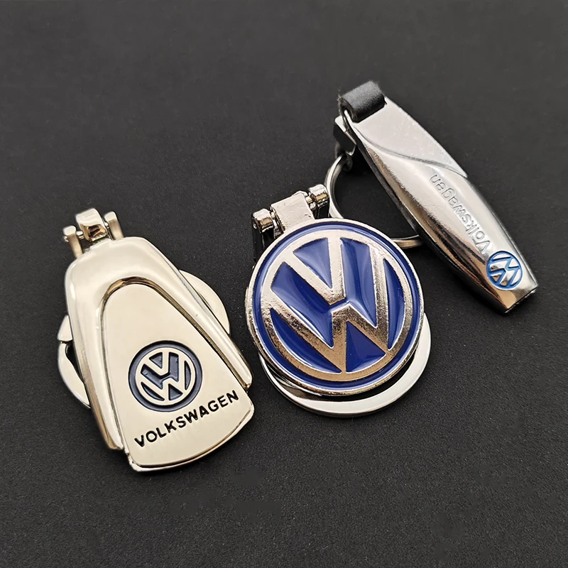 ثلاثية الأبعاد VW سيارة معدنية شعار المفاتيح ل Volkswagen شيروكو شاران جولف باسات تيجوان بولو بيتل MK3 MK4 MK5 MK6 MK7 SR32 كيرينغ