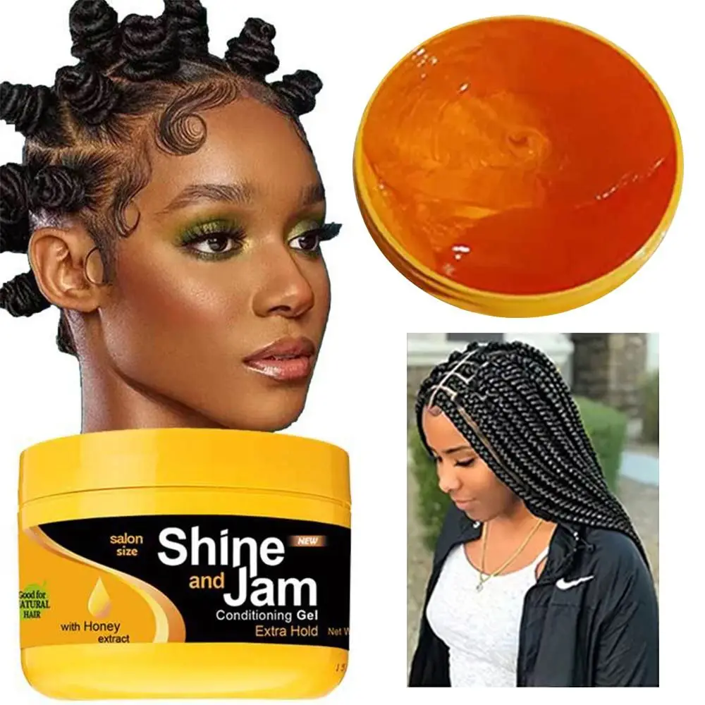 

Natural Shine And Jam Moisturizing And Shaping Styling Products Edge Control Hair Gel Hair Wax Dirty Braid Gel