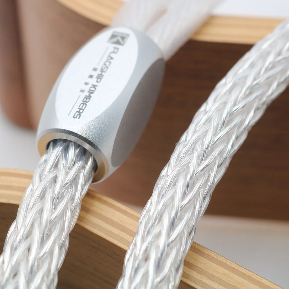 1 Paar Lautsprecherkabel XSSH DIY HIFI rhodiniert Y Spaten Bananenstecker 12AG 12TC 24 Core 4N OFC reines Kupfer Silber Lautsprecherkabel – Detail 12