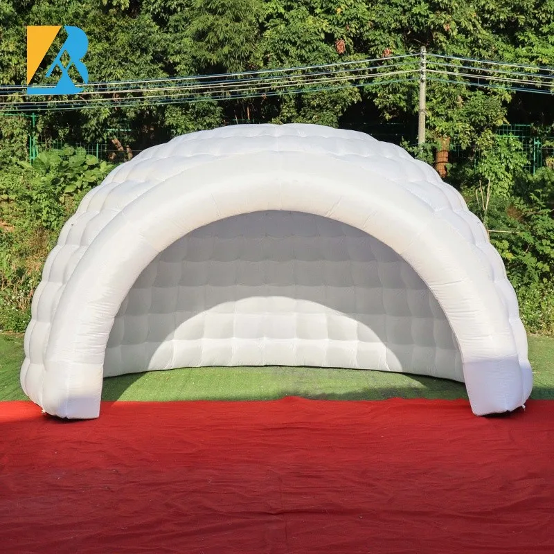 Custom Built 5 Meters White Inflatable Igloo Dome Tent for Party Event Planner Toys