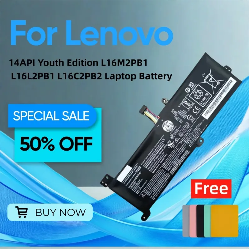 

For Lenovo Xiaoxin 14API Youth Edition L16M2PB1 L16L2PB1 L16C2PB2 Laptop Battery Give Away A Mouse Pad