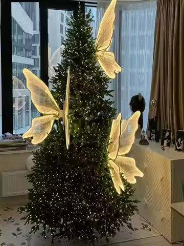 2-10Pcs Butterfly Outdoor Decor Butterfly Led Lights Waterproof Moving Lantern Fluttering Realistic For Fence Pathway Porch Deck