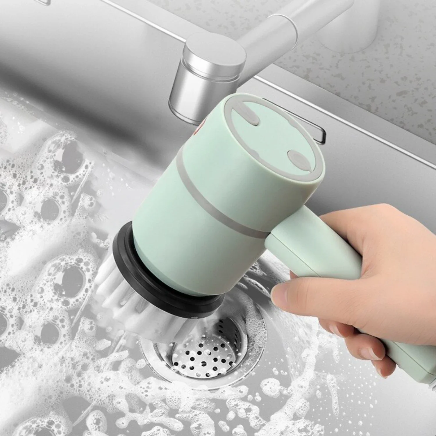 

Ultimate Must-Have Versatile and Convenient 4-in-1 USB Charging Cleaning Brush for Kitchen and Bathroom - Perfect Cleaning Tool