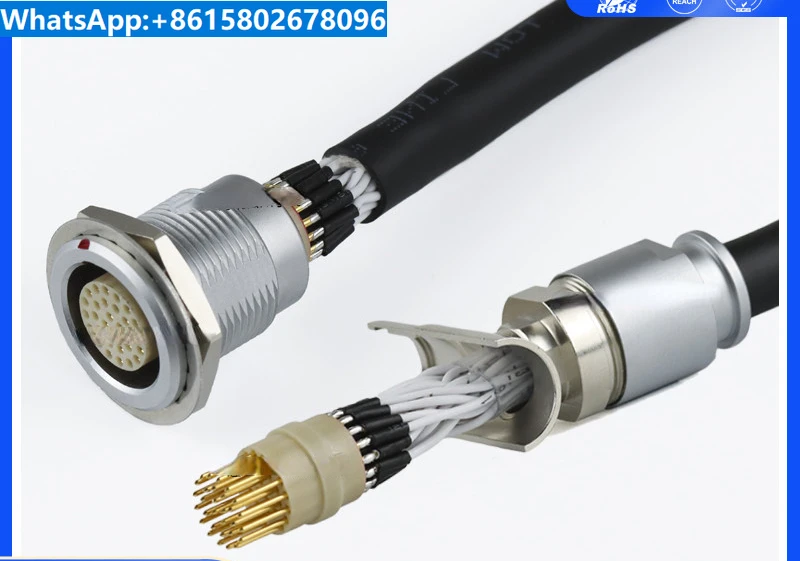 ZHJM Zhihang Precision TGG Plug Cable Customized Push Pull Self Lock Quick Pull Circular Connector Plug