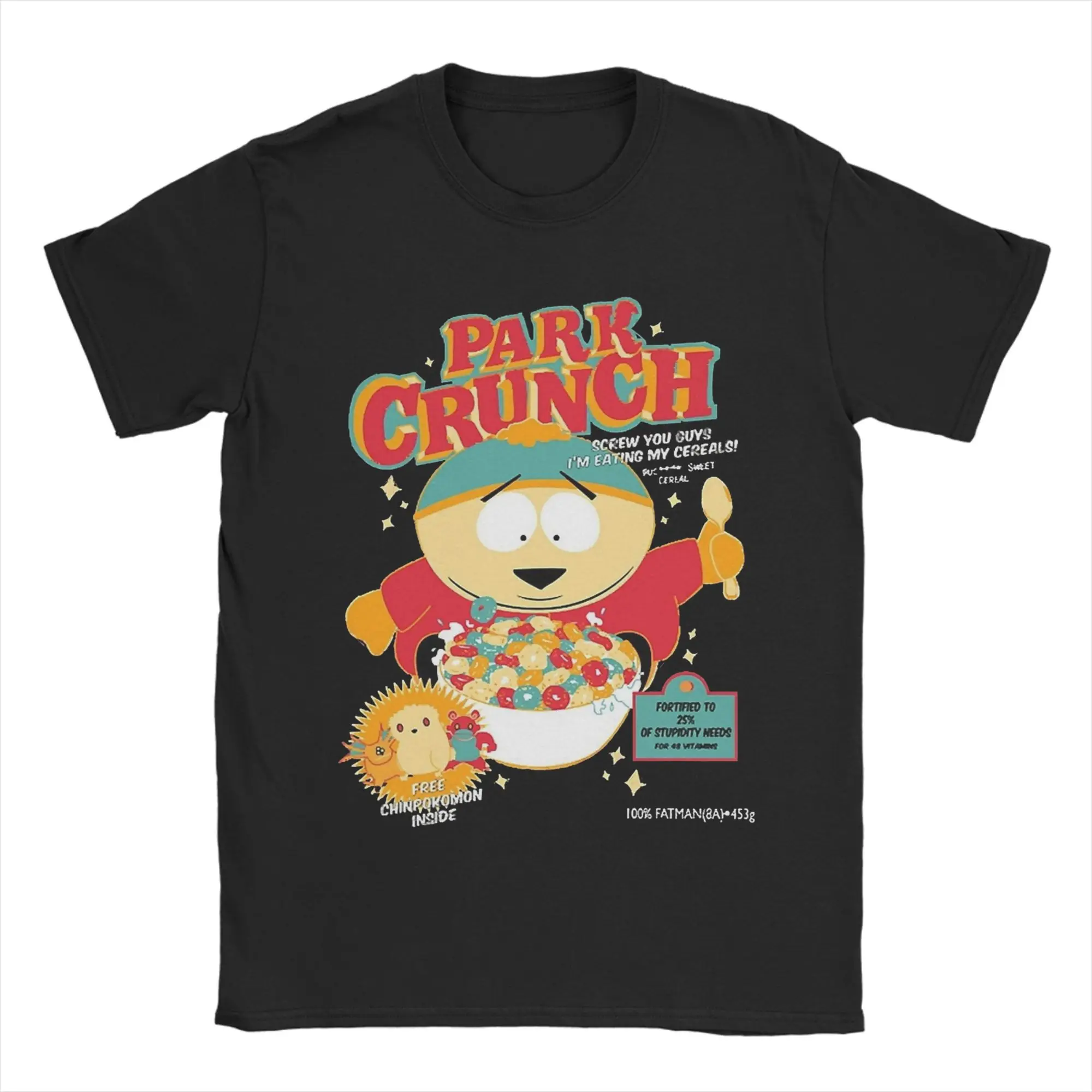 Souths Parks  T-Shirt Beach  Cart crunch Hip Hop T Shirts Couple Pure Cotton O Neck Top Tees Short Sleeve Vintage Tshirt