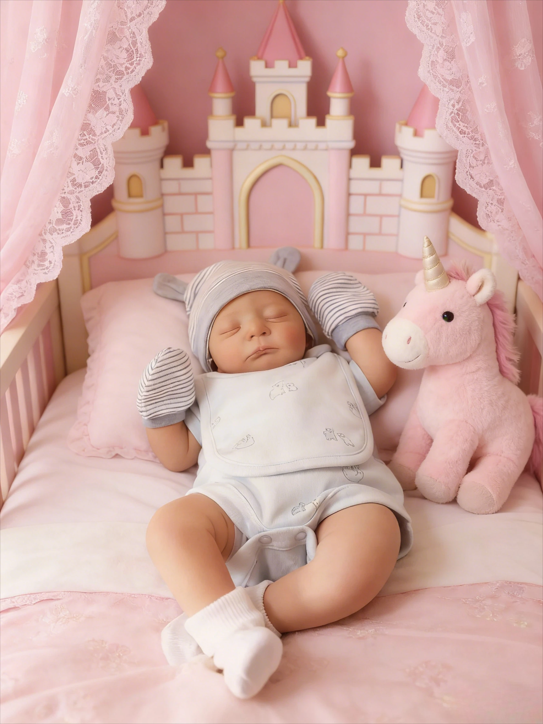 Bambola Reborn Kai Dormiente da 18 Pollici - Corpo Morbido in Tessuto, Pelle 3D con Pittura Multistrato, Capelli Dipinti a Mano e Vene Visibili