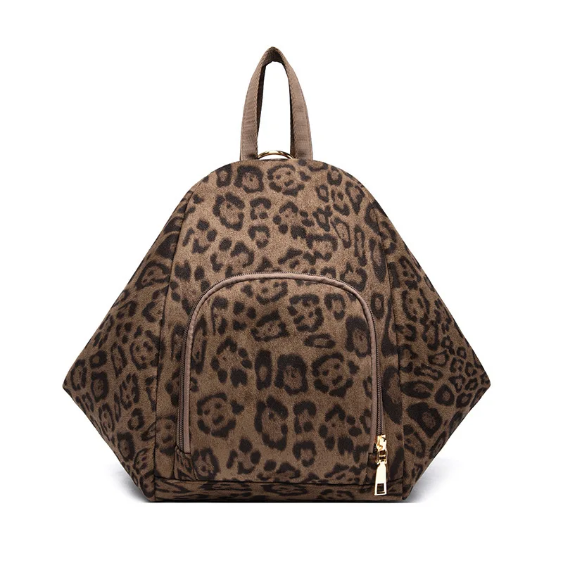 Personality Trendy Backpack For Women Travel Lightweight Newest High-Value Leopard Print Women's Bag Outdoor Daily Backage