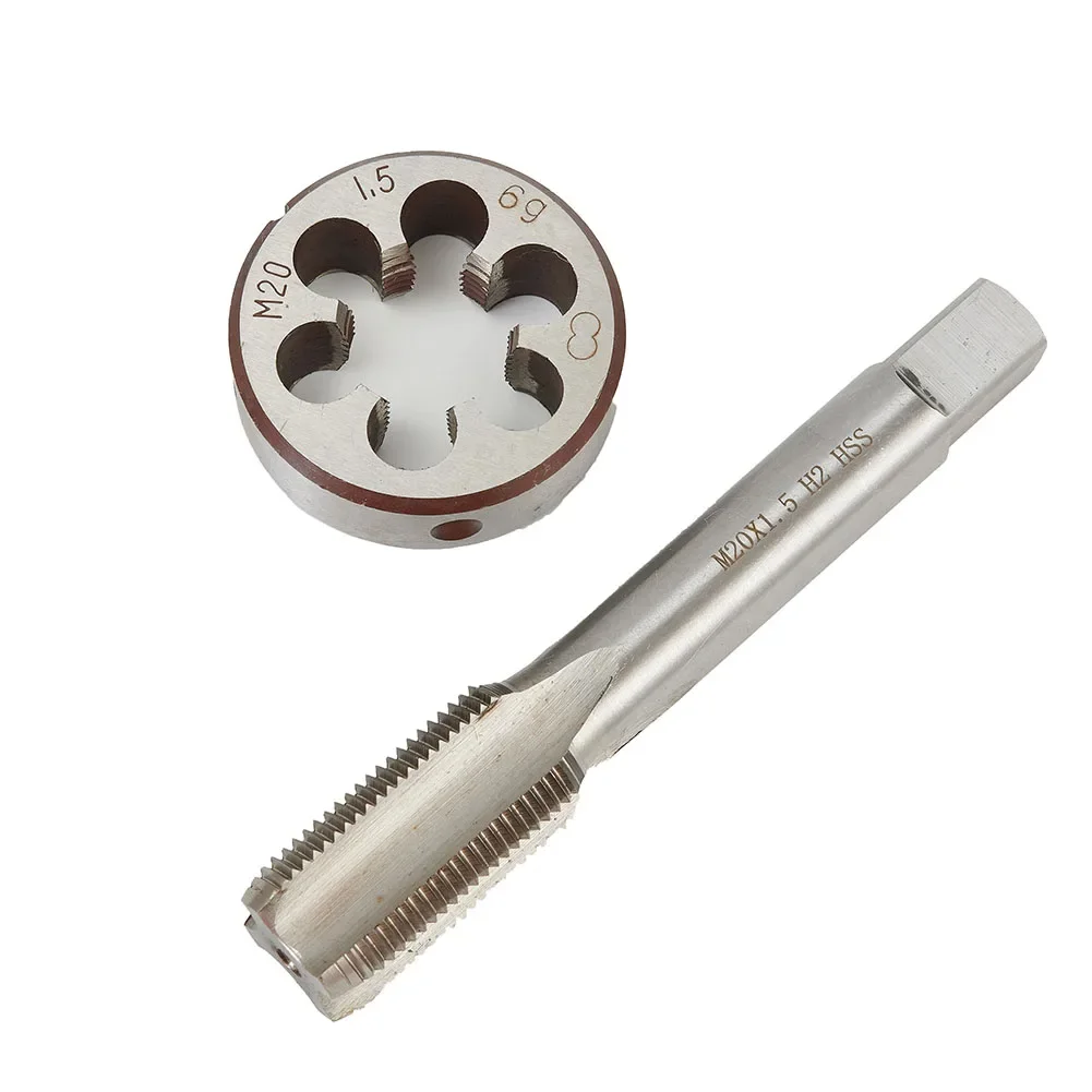 HSS M20 x 0.5mm Metric Thread Tap and Die Set Right Hand High Speed Steel for Precision Metalworking and DIY Projects