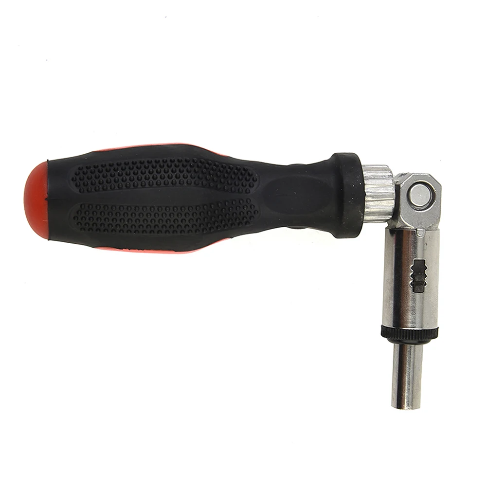 Ratchet Screwdriver 1/4 Inch 180Degree Rotating Screwdriver Drive Tackle T-type Foldable Hex Interface Lock Disassemble Tool