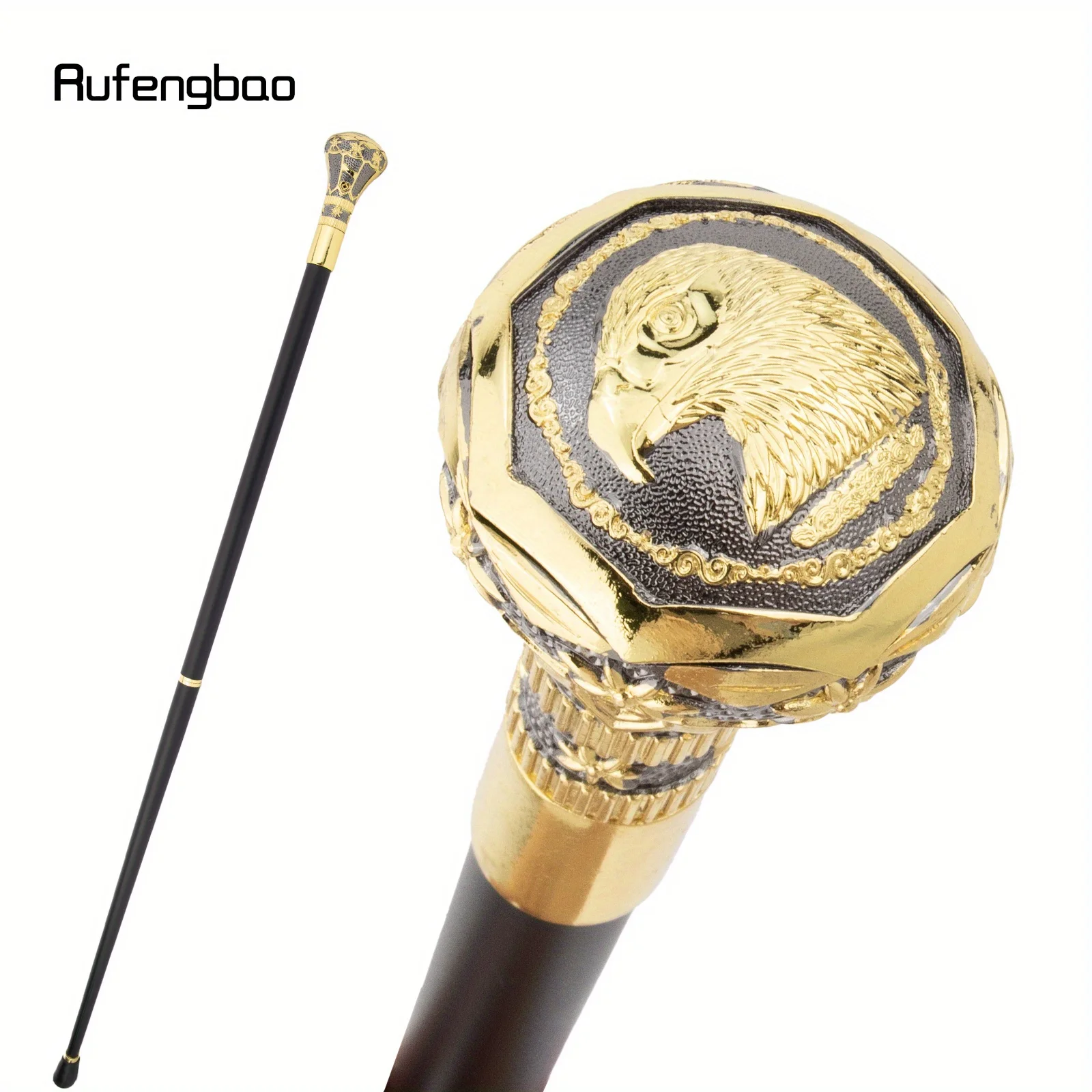 

Золотой черный орел с цветочной ручкой, модная палочка для вечеринки, декоративная трость, элегантная ручка Crosier, палочка 91,5 см, сценическая трость для выступлений