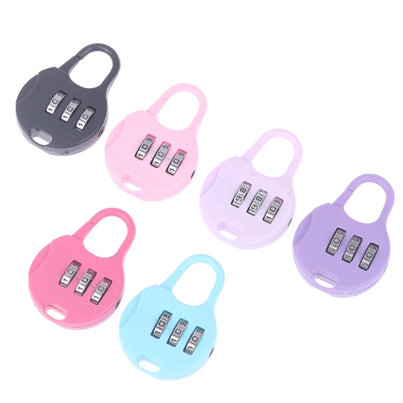 Safe Lock For Gym Digital Locker Suitcase Drawer Lock Hardware Plastic Luggage Travel Digit Number Code Lock Combination Padlock