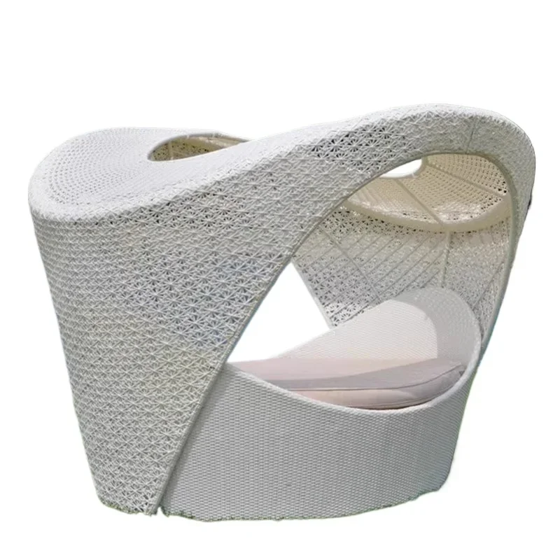 

~Открытая кровать, терраса, открытый двор, птичье гнездо, кровать из ротанга, диван, комбинация, круглая кровать для отдыха, клетка для птиц