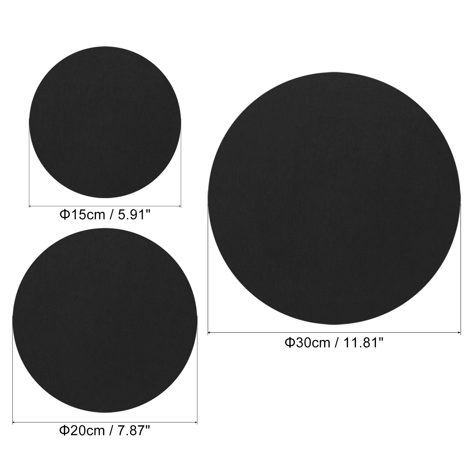 2/4Pcs Paint Canvases for Painting 6/8/12 Inch Round Wood Frame Stretched Blank Art Canvas Board Panels for Acrylic Oil Painting