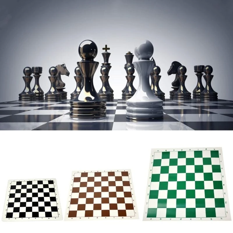 

Flat Chess Board International Synthetic Leather Chess Board Travel Folding Chess Game Board Roll Up Chess Board