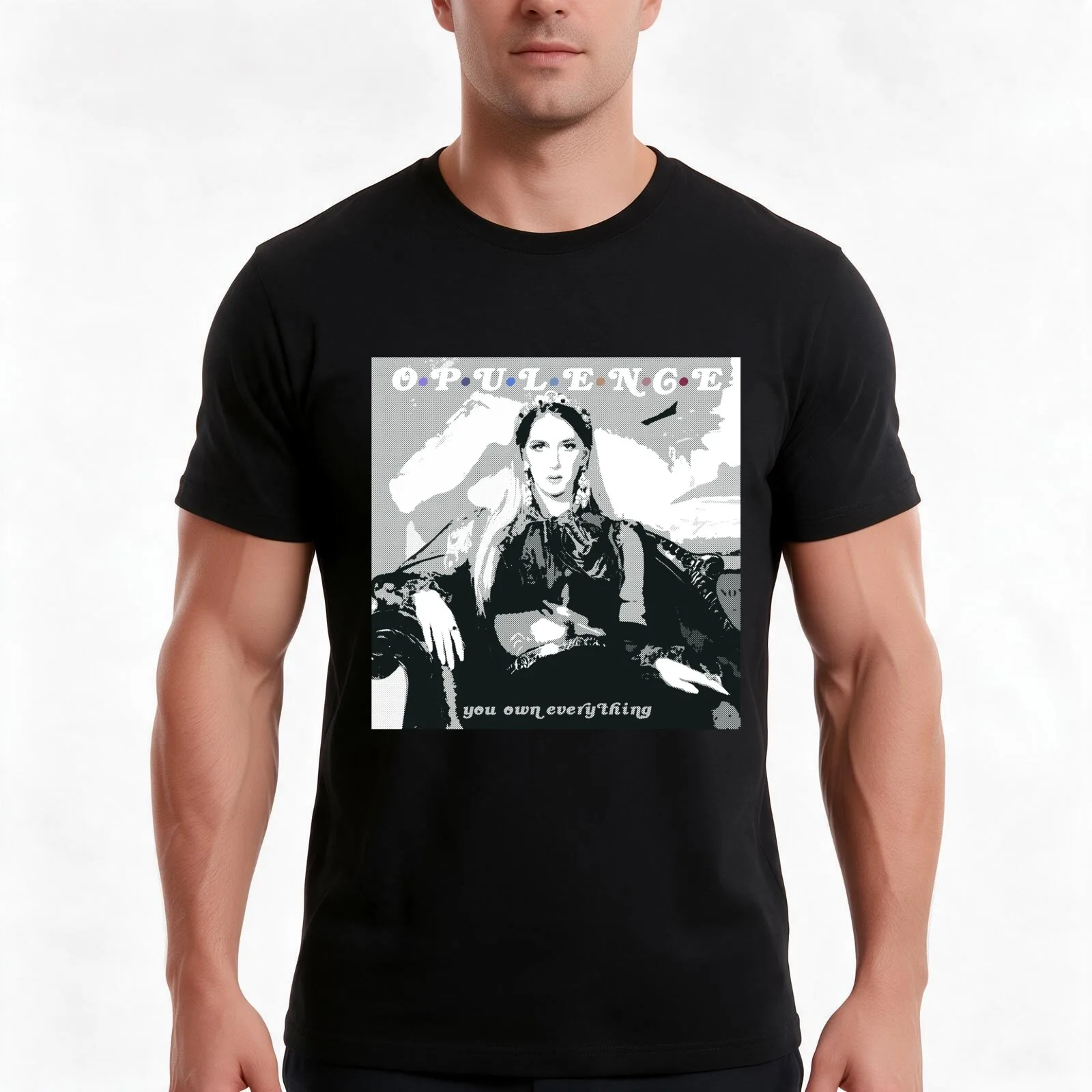 Opulence//You Own Everything T-Shirt Summer Casual Cotton Tee Oversized Streetwear Tops Vintage Graphic Print 100% Cotton
