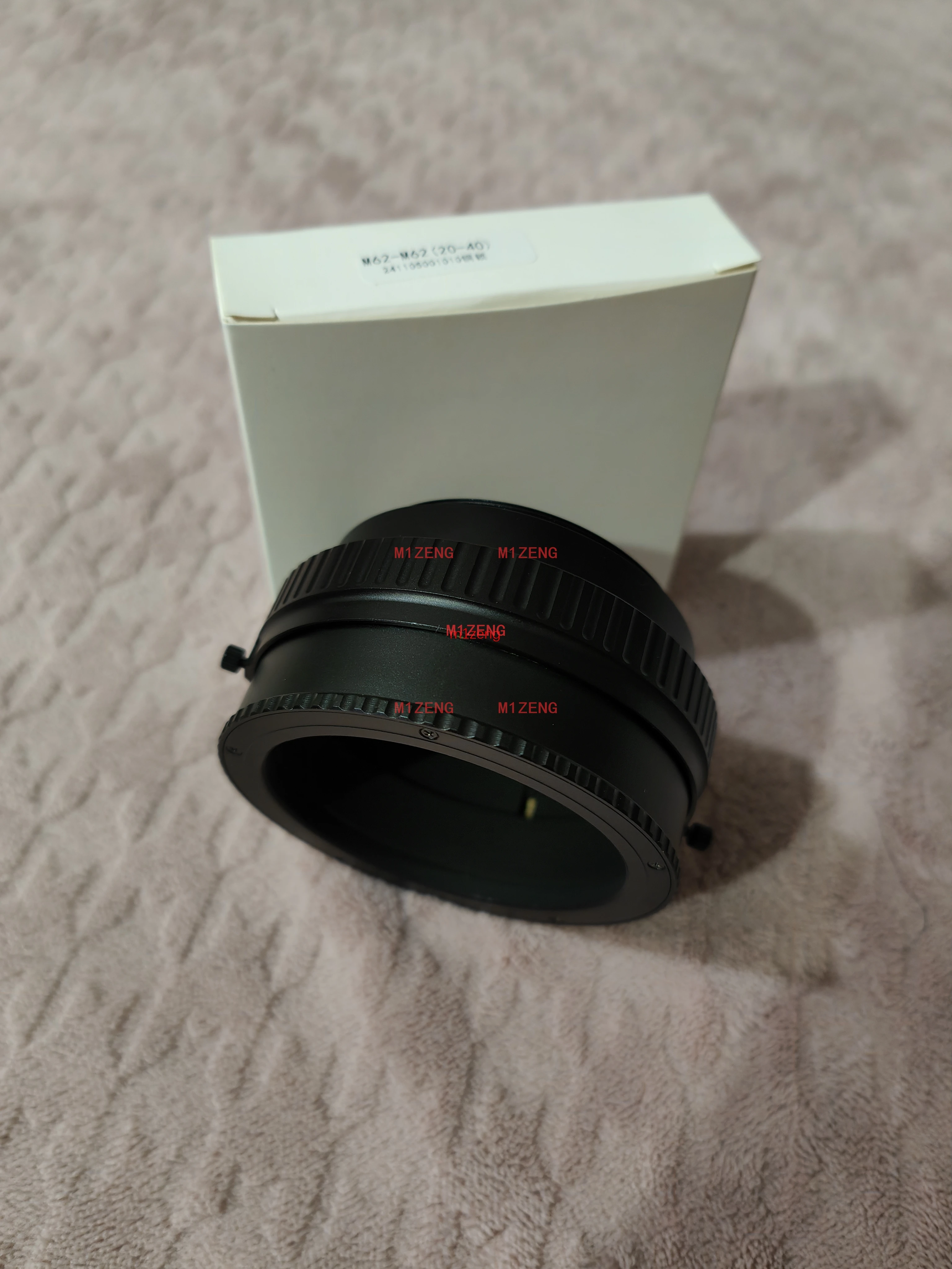 M62-M62 20-40 M62 to M62 Mount macro Focusing Helicoid Ring Adapter 20mm-40mm Macro Extension Tube for camera lens